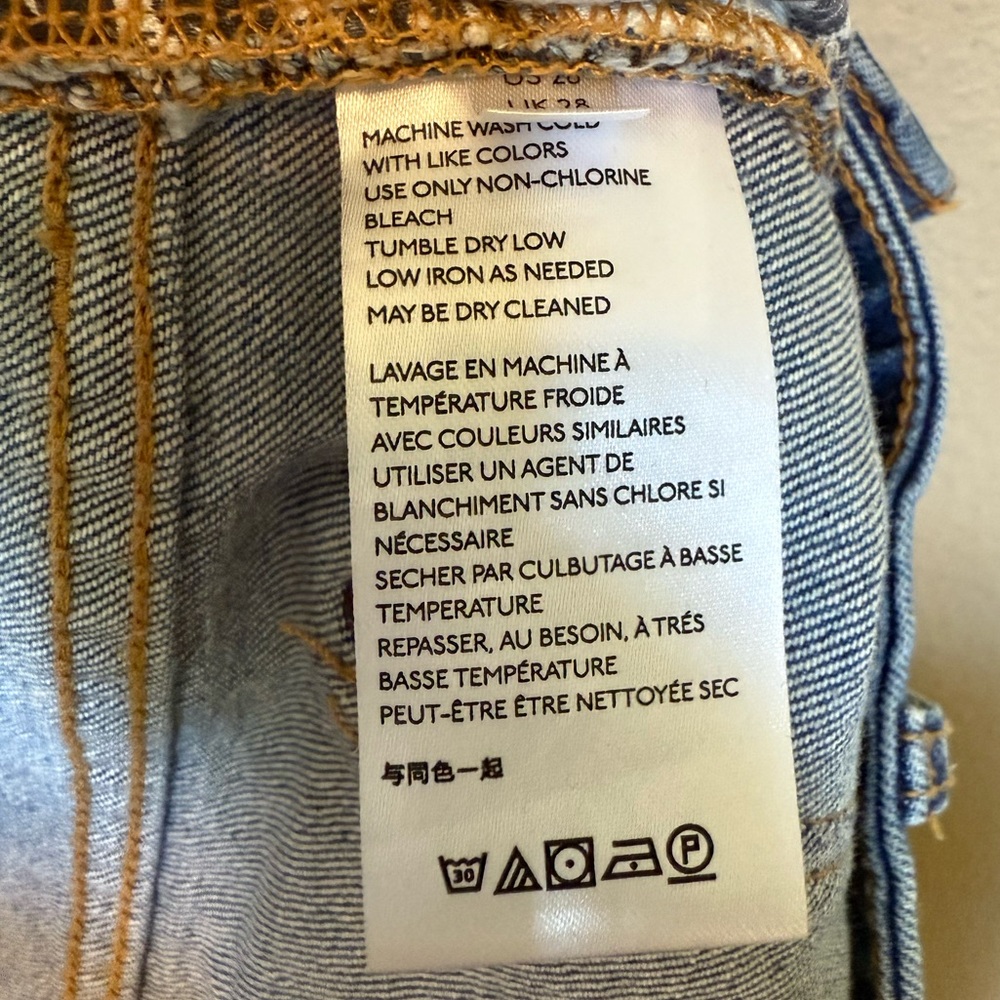 Pilcro & The Letterpress Embroidered Boyfriend Denim Jeans Size 28 - Picture 10 of 11
